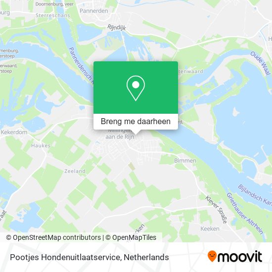 Pootjes Hondenuitlaatservice kaart