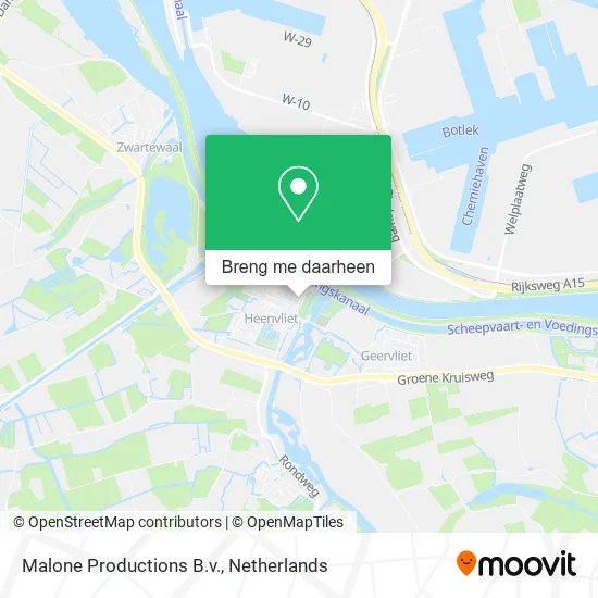 Malone Productions B.v. kaart