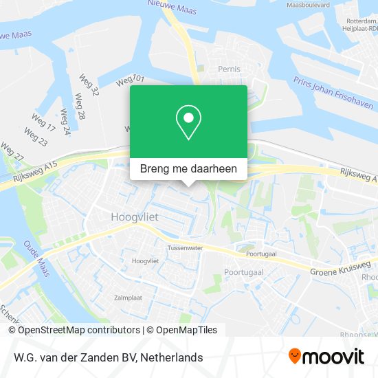W.G. van der Zanden BV kaart