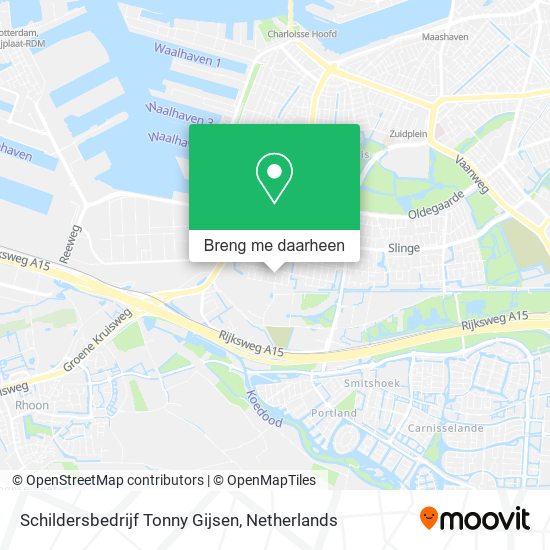 Schildersbedrijf Tonny Gijsen kaart