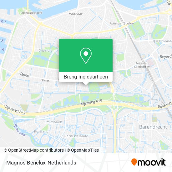 Magnos Benelux kaart