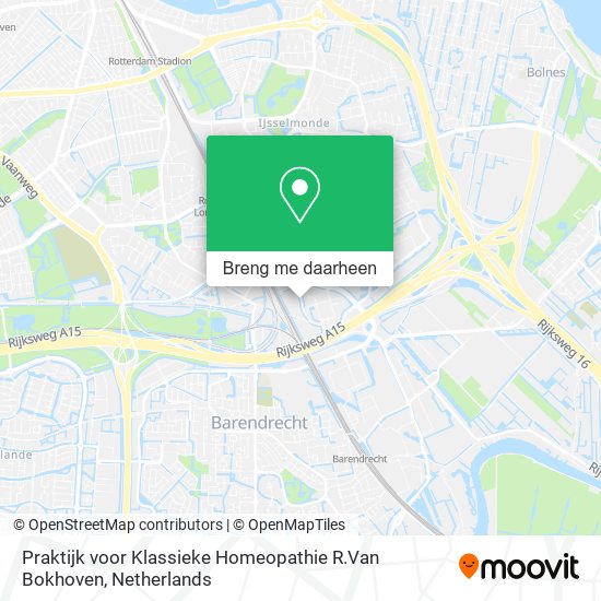 Praktijk voor Klassieke Homeopathie R.Van Bokhoven kaart