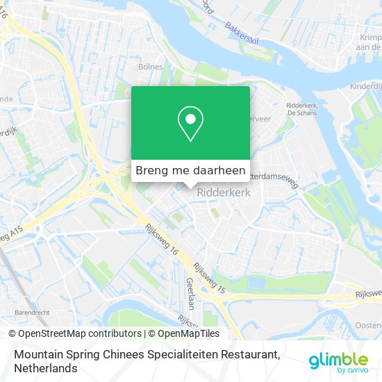 Mountain Spring Chinees Specialiteiten Restaurant kaart