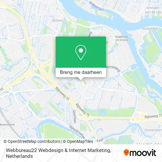 Webbureau22 Webdesign & Internet Marketing kaart