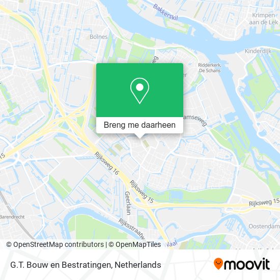 G.T. Bouw en Bestratingen kaart