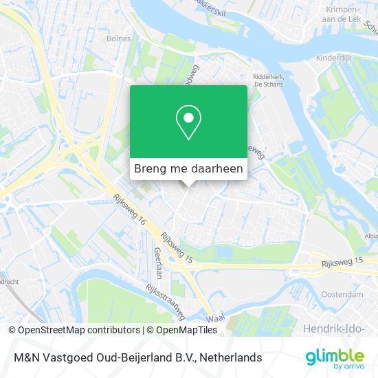 M&N Vastgoed Oud-Beijerland B.V. kaart