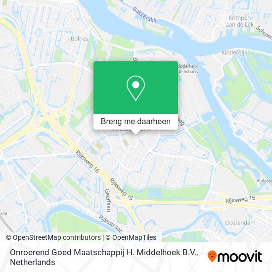 Onroerend Goed Maatschappij H. Middelhoek B.V. kaart