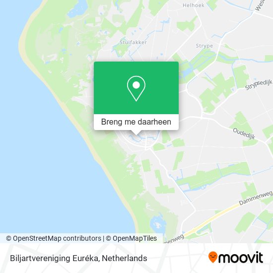 Biljartvereniging Euréka kaart