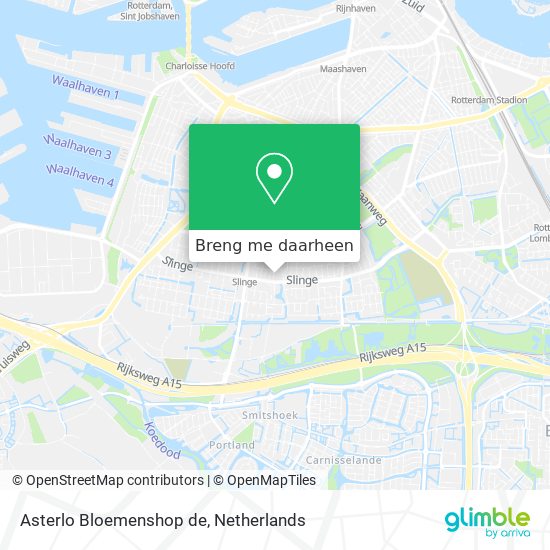 Asterlo Bloemenshop de kaart