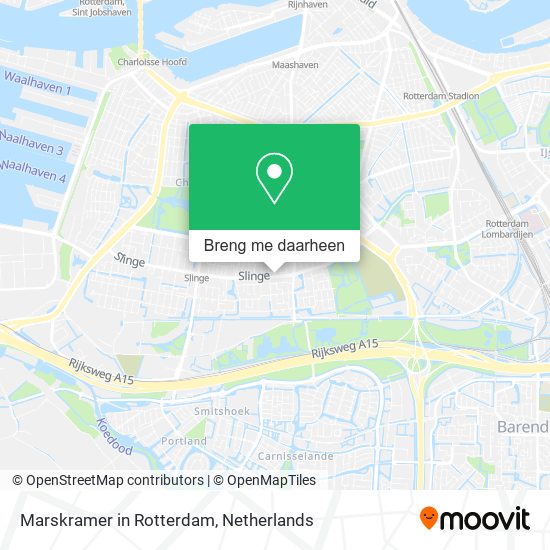 Marskramer in Rotterdam kaart