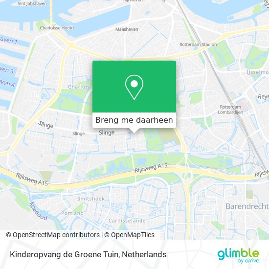 Kinderopvang de Groene Tuin kaart