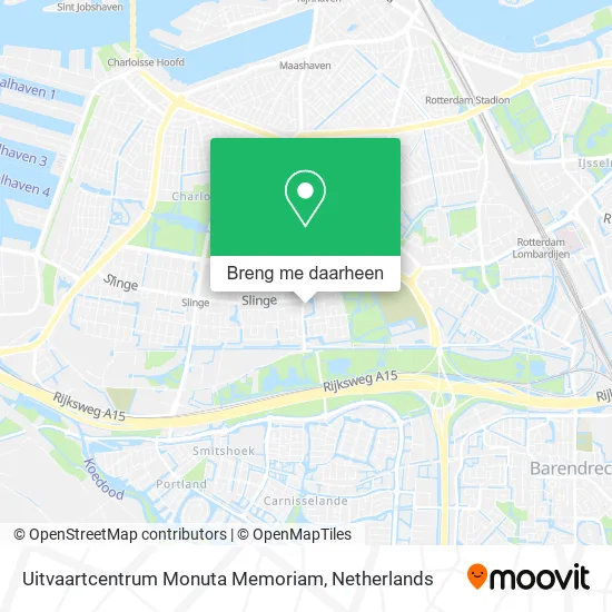 Uitvaartcentrum Monuta Memoriam kaart