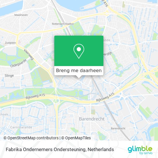 Fabrika Ondernemers Ondersteuning kaart