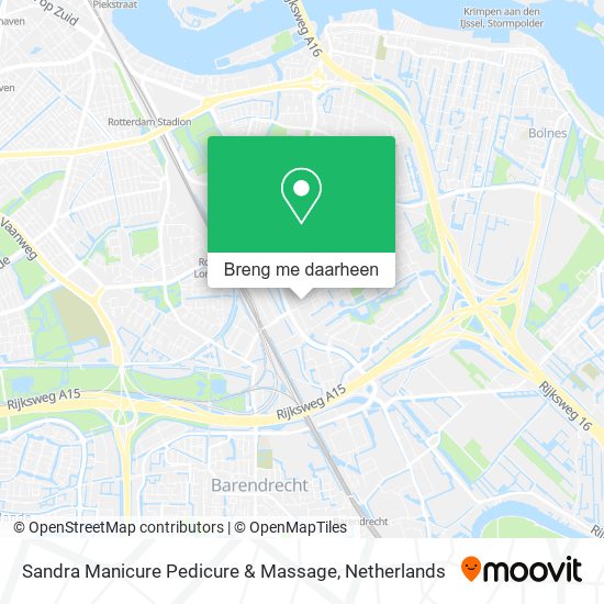 Sandra Manicure Pedicure & Massage kaart