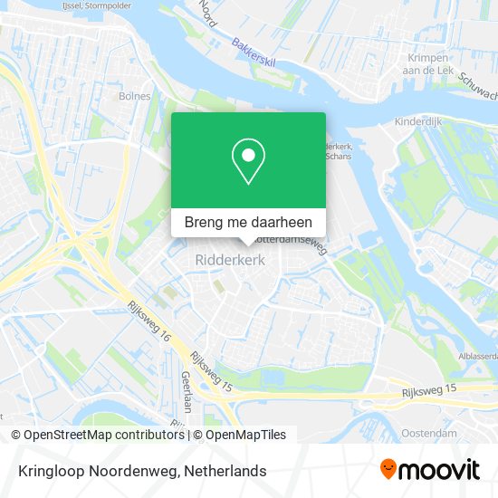 Kringloop Noordenweg kaart