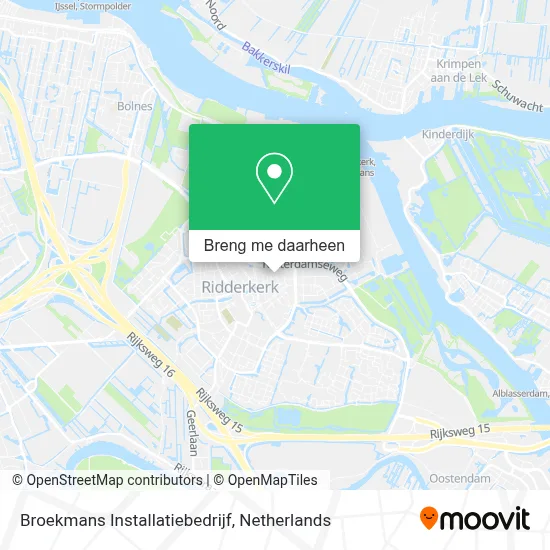 Broekmans Installatiebedrijf kaart