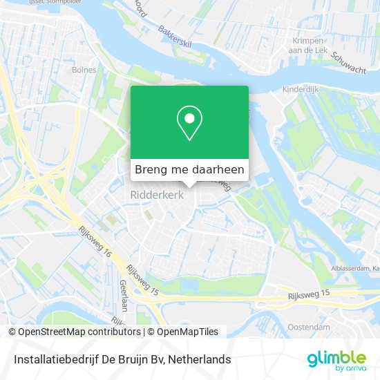 Installatiebedrijf De Bruijn Bv kaart