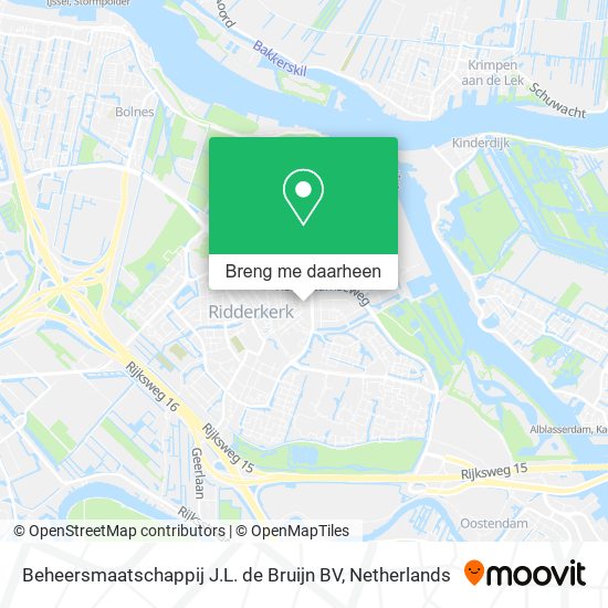 Beheersmaatschappij J.L. de Bruijn BV kaart