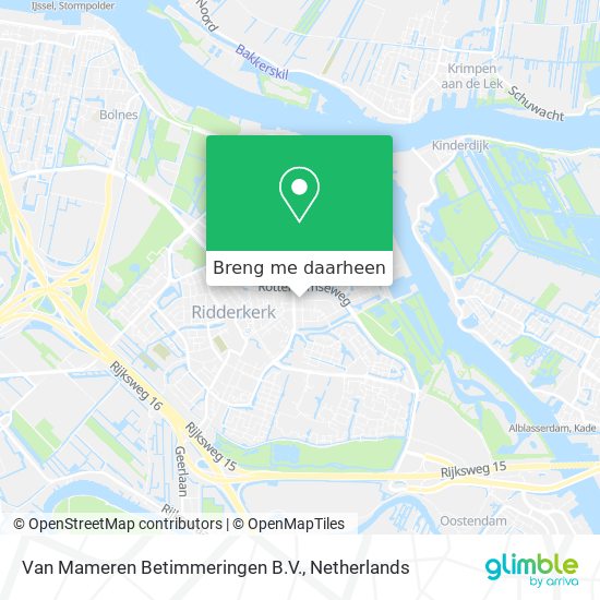 Van Mameren Betimmeringen B.V. kaart