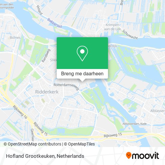 Hofland Grootkeuken kaart