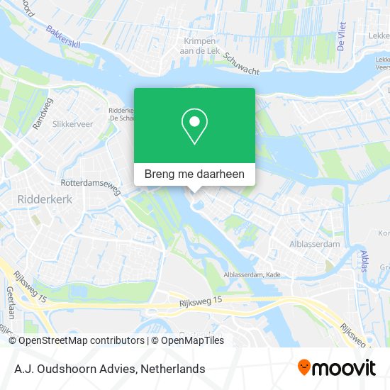 A.J. Oudshoorn Advies kaart