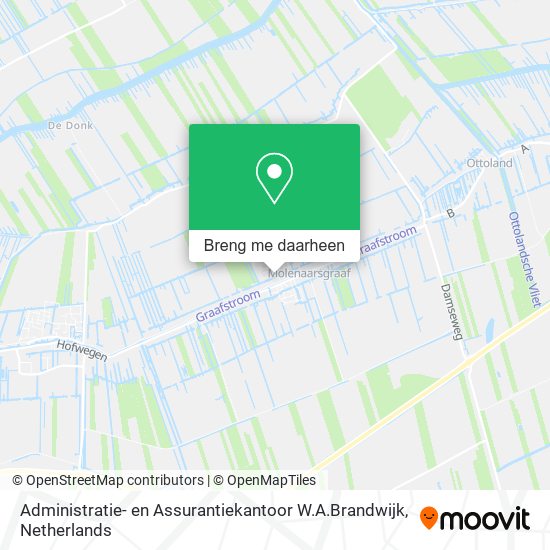 Administratie- en Assurantiekantoor W.A.Brandwijk kaart