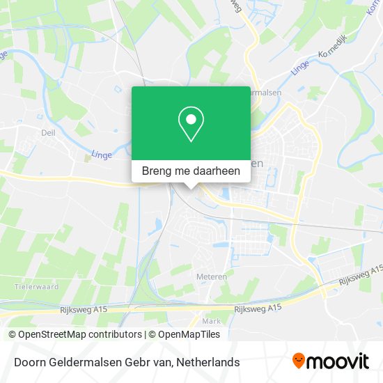 Doorn Geldermalsen Gebr van kaart