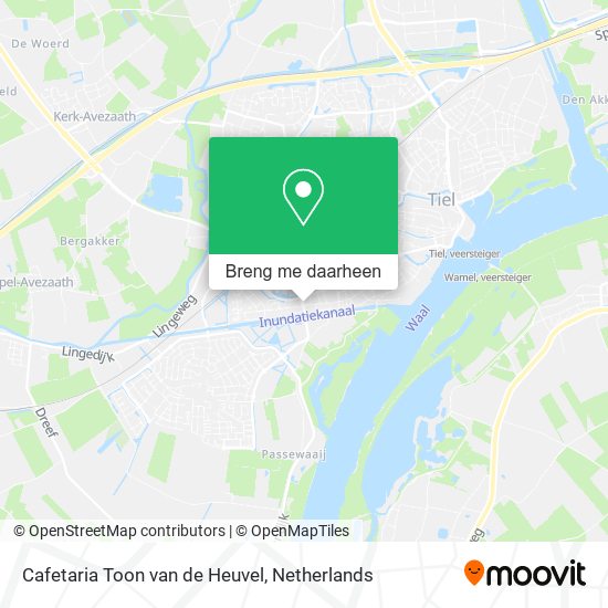 Cafetaria Toon van de Heuvel kaart