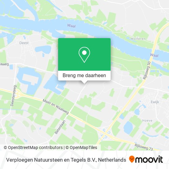 Verploegen Natuursteen en Tegels B.V. kaart