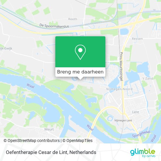 Oefentherapie Cesar de Lint kaart