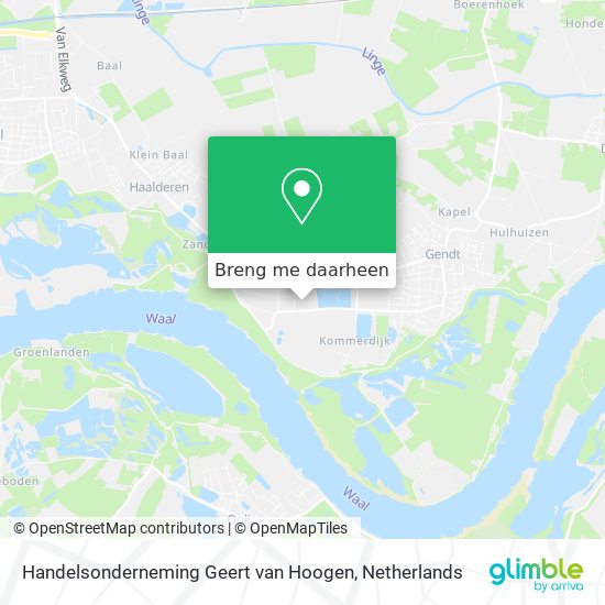 Handelsonderneming Geert van Hoogen kaart
