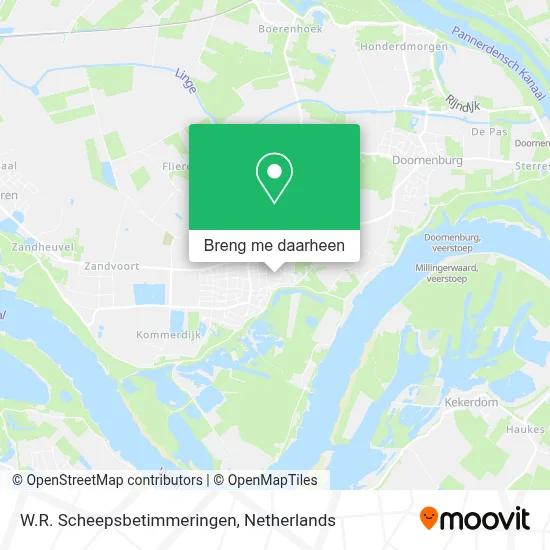 W.R. Scheepsbetimmeringen kaart