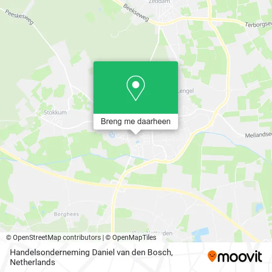 Handelsonderneming Daniel van den Bosch kaart