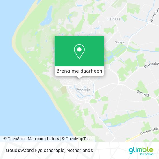 Goudswaard Fysiotherapie kaart