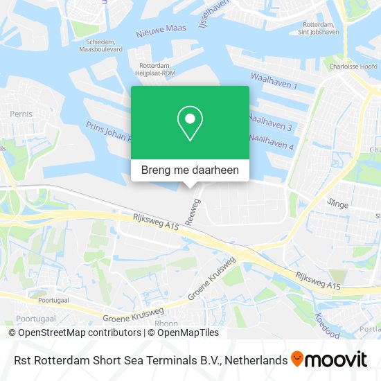 Rst Rotterdam Short Sea Terminals B.V. kaart