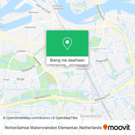 Rotterdamse Watervrienden Elementair kaart