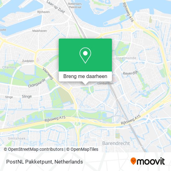 PostNL Pakketpunt kaart