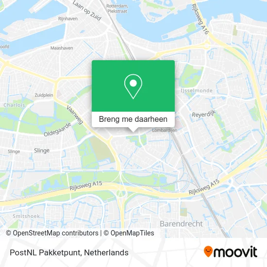 PostNL Pakketpunt kaart