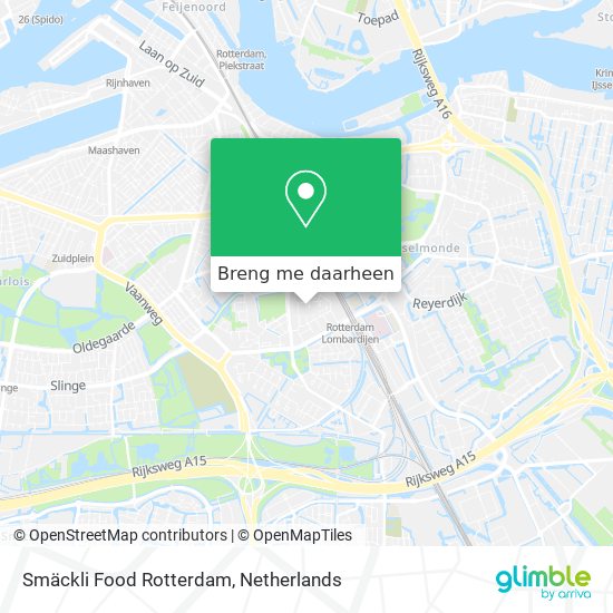 Smäckli Food Rotterdam kaart