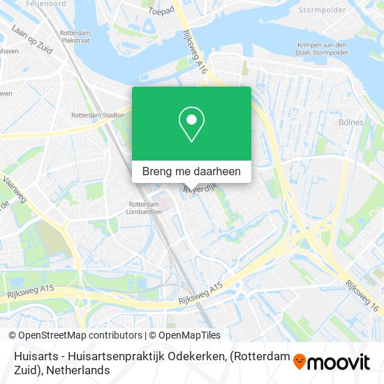 Huisarts - Huisartsenpraktijk Odekerken, (Rotterdam Zuid) kaart