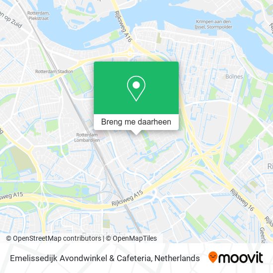 Emelissedijk Avondwinkel & Cafeteria kaart