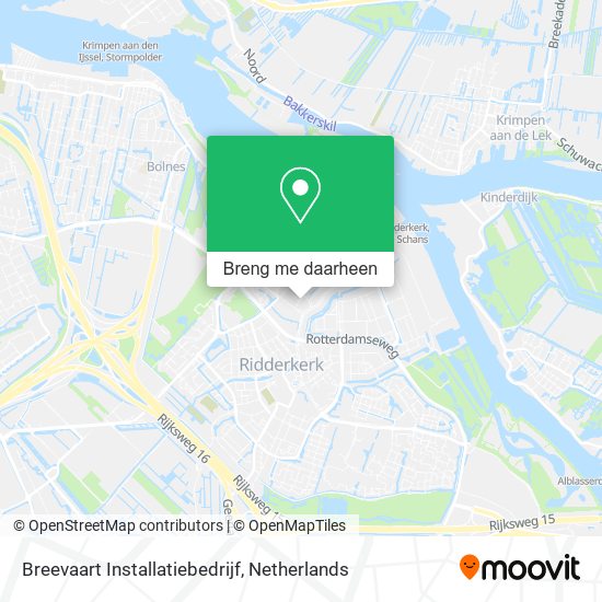 Breevaart Installatiebedrijf kaart