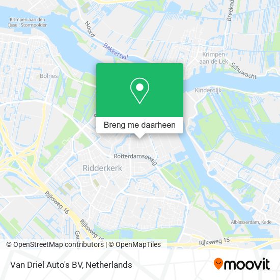 Van Driel Auto's BV kaart