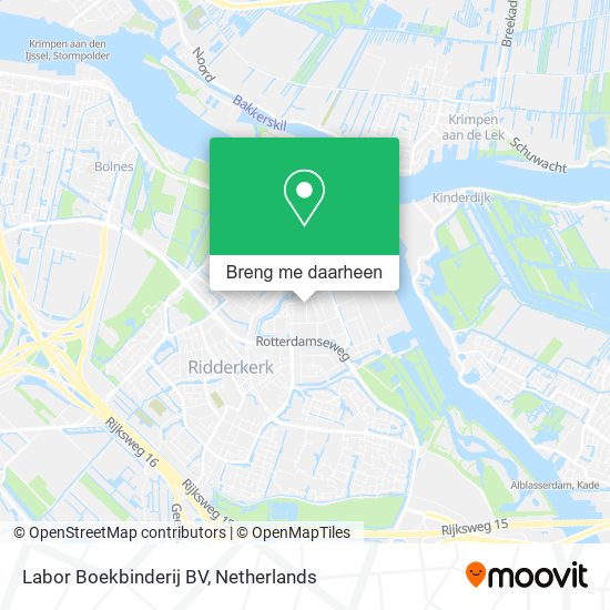 Labor Boekbinderij BV kaart
