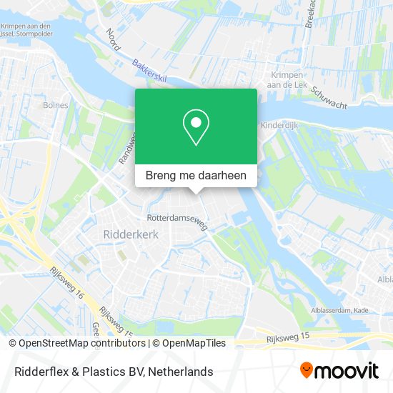 Ridderflex & Plastics BV kaart