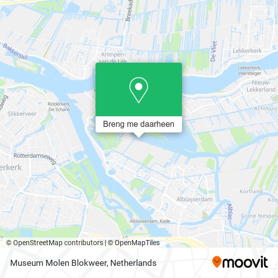 Museum Molen Blokweer kaart