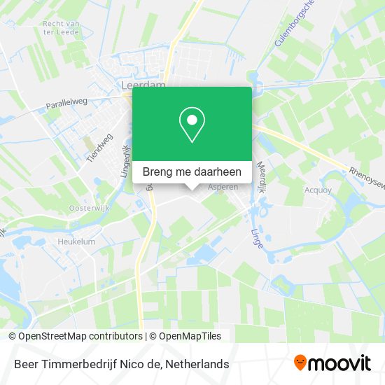 Beer Timmerbedrijf Nico de kaart