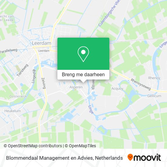 Blommendaal Management en Advies kaart