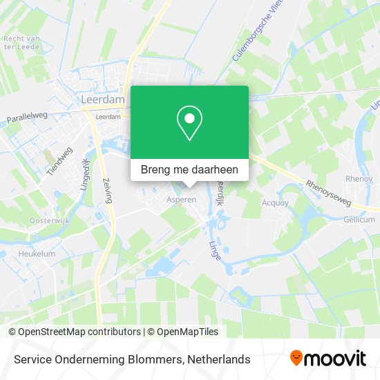 Service Onderneming Blommers kaart