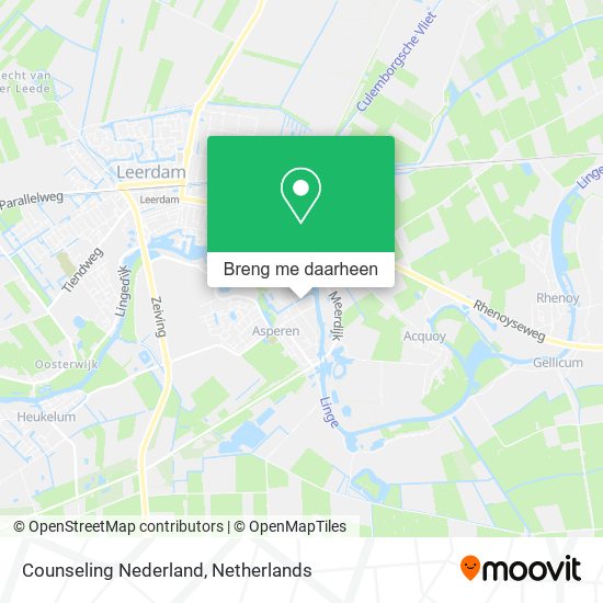 Counseling Nederland kaart